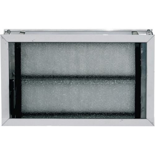 Aireador Aluminio 040x026 Vidrio + Reja + Mosquitero Herfasa