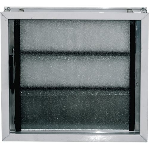 Aireador Aluminio 060x036 Vidrio + Reja + Mosquitero Herfasa