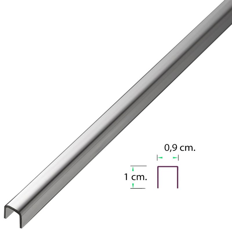 Listel-Dylan-Acero-Inoxidable-Brillante-0.9X2.5M