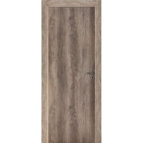 Puerta Placa Tekstura Nogal 070x200 Marco Madera Izquierda Oblak