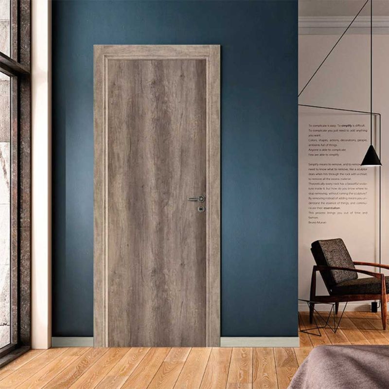 Puerta-Placa-Tekstura-Nogal-070x200-Marco-Madera-Izquierda-Oblak