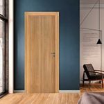 Puerta Placa Tekstura Roble Natural 070x200 Marco Madera Izquierda Oblak