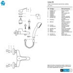 Despiece-Griferia-Vivace-Ducha-Monocomando-310-93