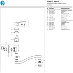 despiece-Griferia-Cocina-Monocomando-Arizona-406-b1