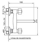 esquema-Griferia-Cocina-Pared-Arizona-409-b1p