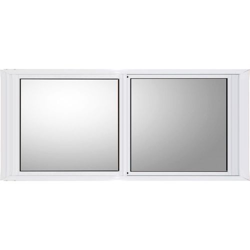 Ventana Aluminio Blanco 060x040 Vidrio Entero Herfasa