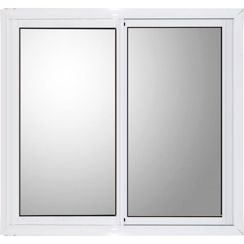 Ventana Aluminio Blanco 100x100 Vidrio Entero Herfasa