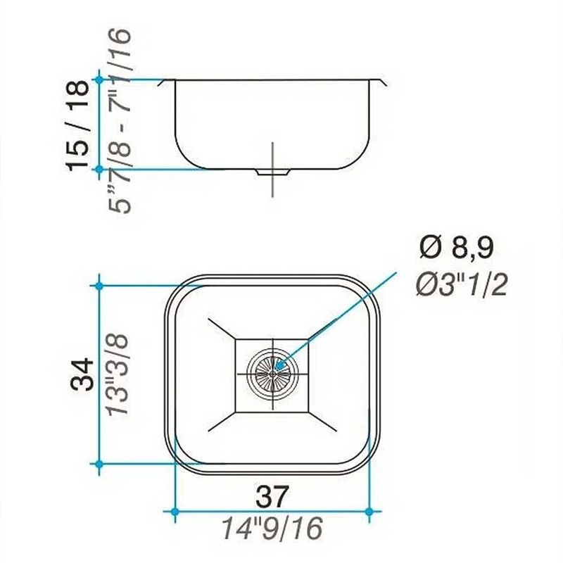 Pileta-Bacha-Cocina-Johnson-Acero-304-Simple-E37-18