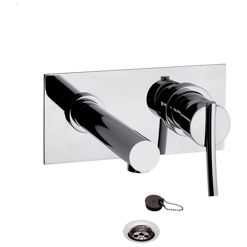 Griferia-Lavatorio-monocomando-Pared-Libby-206-39