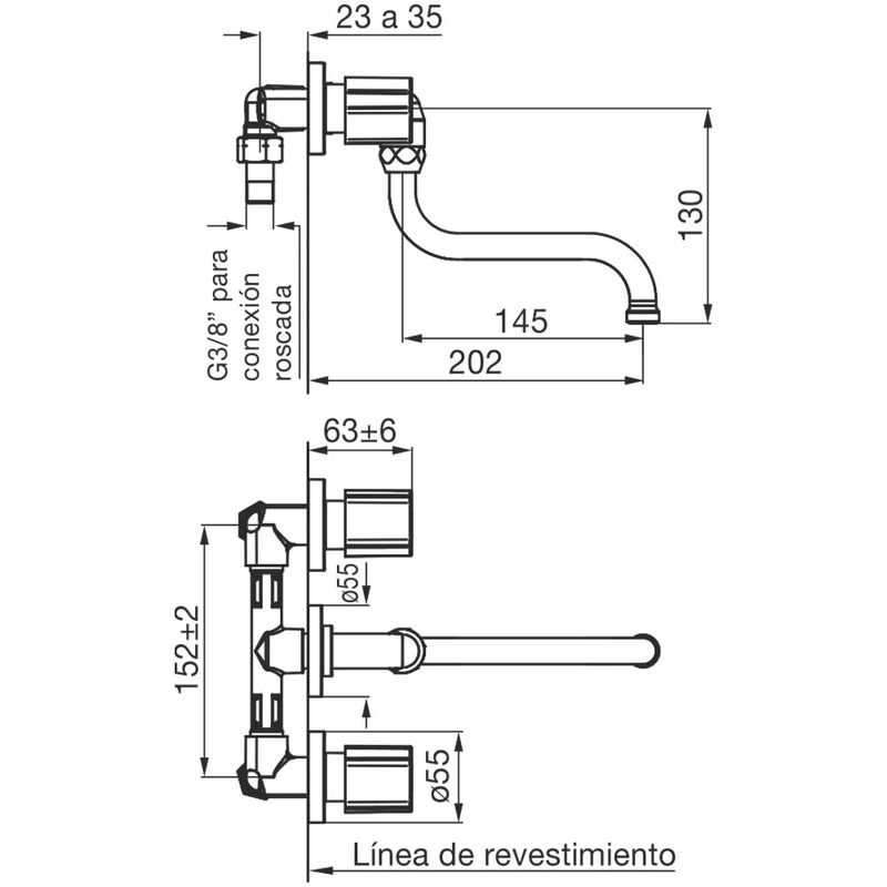 Esquema-Griferia-Cocina-Lavadero-Pared-Radal-403-C7