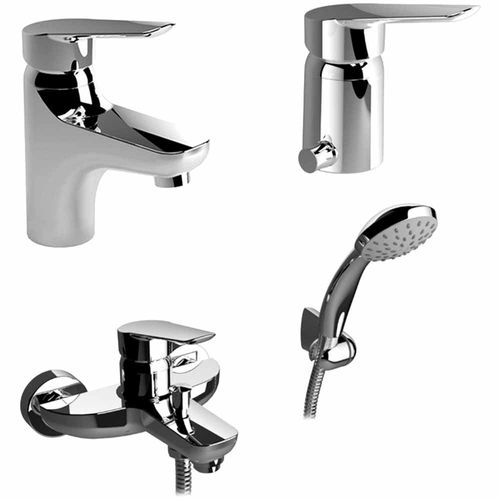 Kit de Grifería para Baño Monocomando Aqualia Atenas