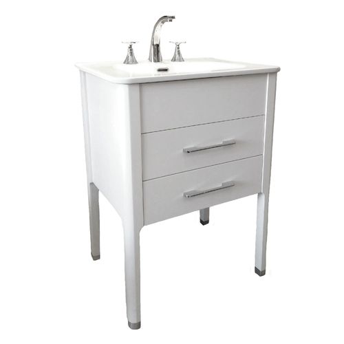 Vanitory De Pie Curve Blanco Campi 60 Cm