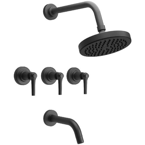 Grifería Para Ducha Estalgrif Haifa Black Advance Mate