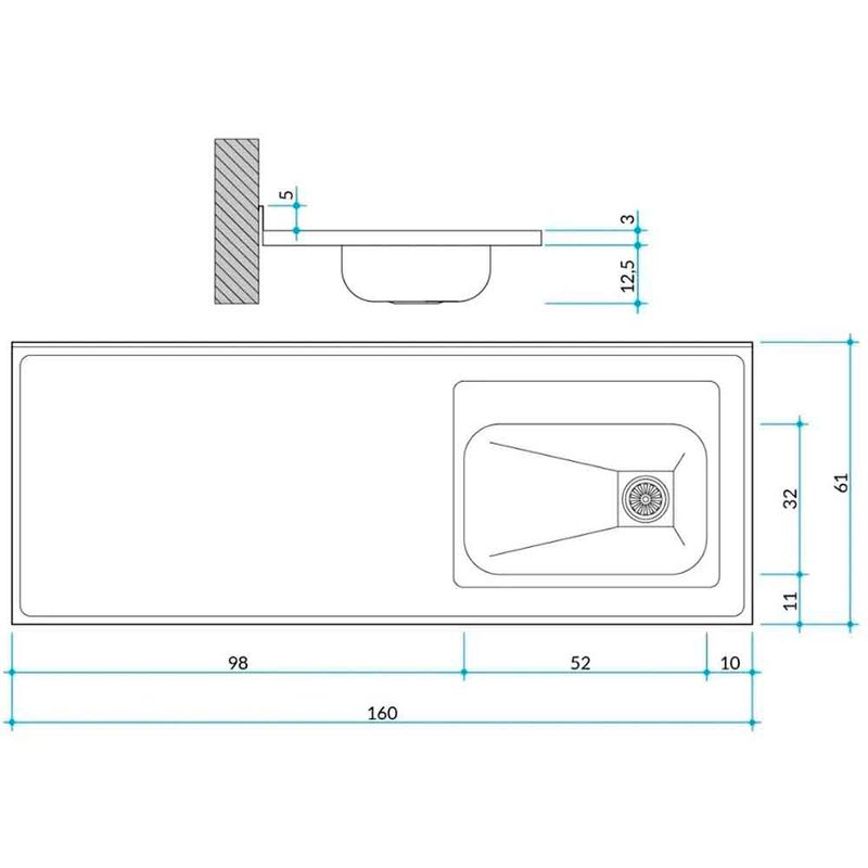 mesada-cocina-simple-160-derecha-johnson-zz52-esquema