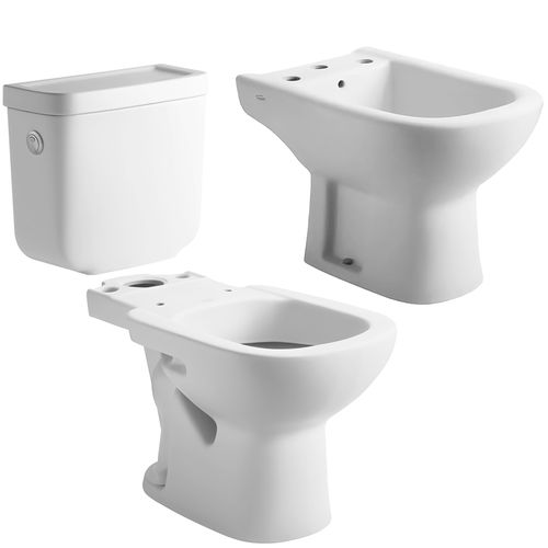 Combo Baño Bari Ferrum Inodoro + Depósito + Bidet