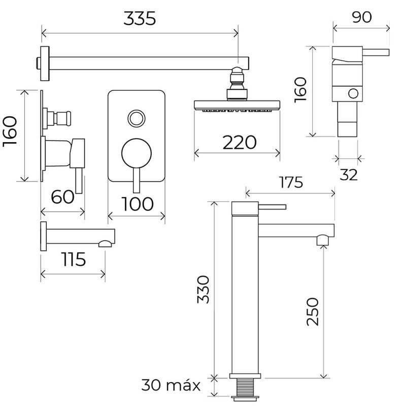 combo-bano-monocomando-ducha-lavatorio-pico-alto-bidet-arona-estalgrif-black-esquemas