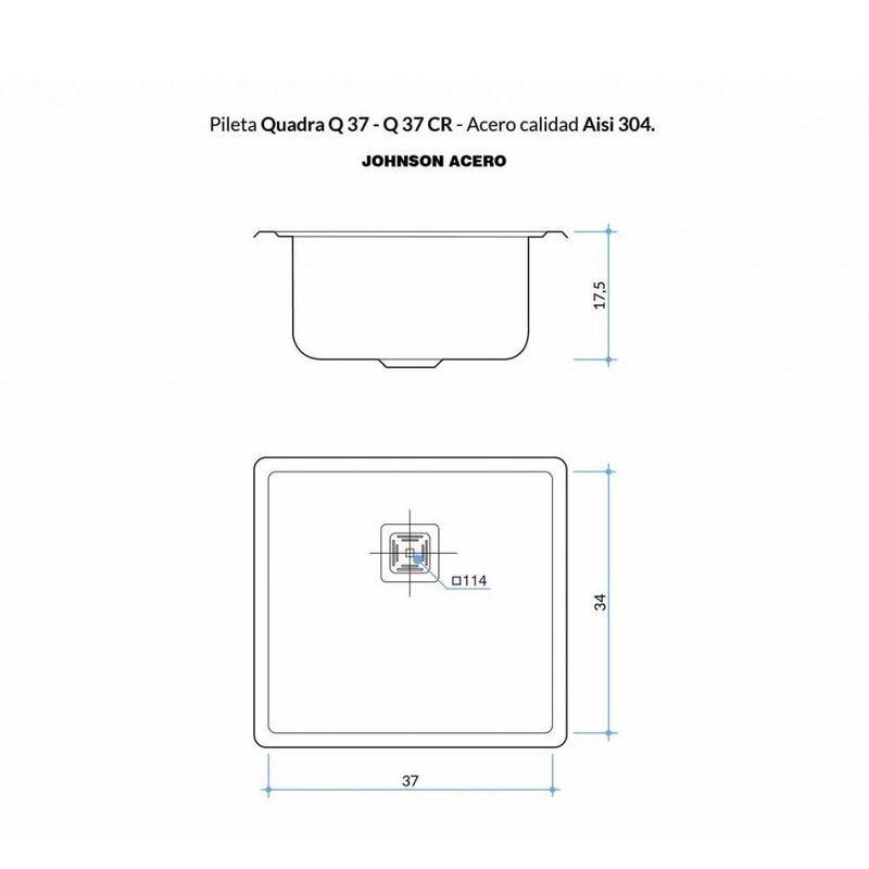 pileta-cocina-bajo-mesada-q37-johnson-acero-inoxidable-esquema