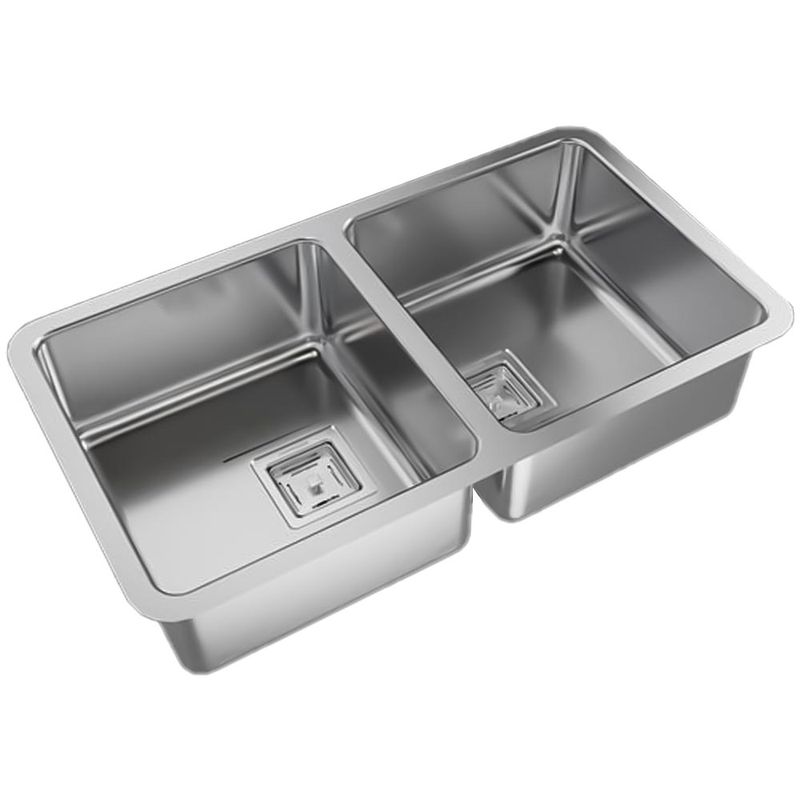 PiletaCocinaDobleQuadraQ76JohnsonAcero