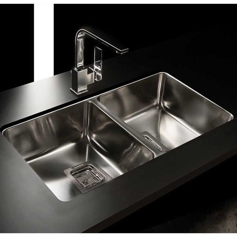 PiletaCocinaDobleQuadraQ76JohnsonAcero