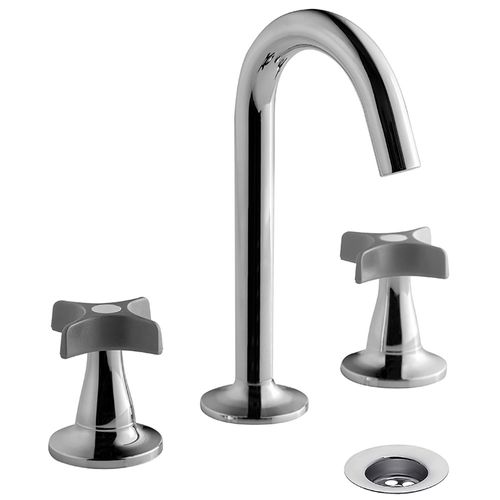 Grifería para Lavatorio Fv Pétalo Gris Cromo 207/M3