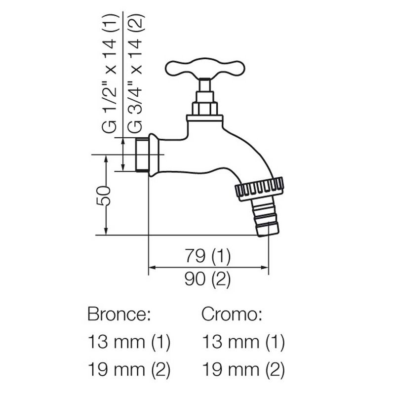 griferia-canilla-manguera-fv-bronce-436-13-esquema