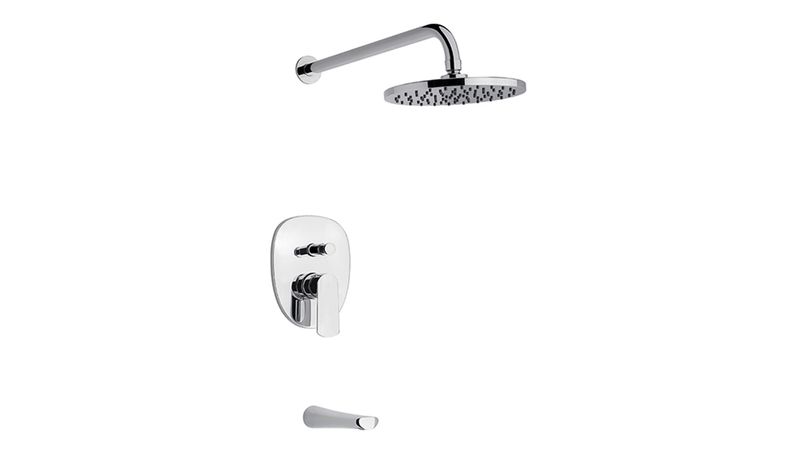 Griferia para Ducha Monocomando Fv Aromo 106 D8 Cromo Construya Bercovich lo ayuda Bercovich
