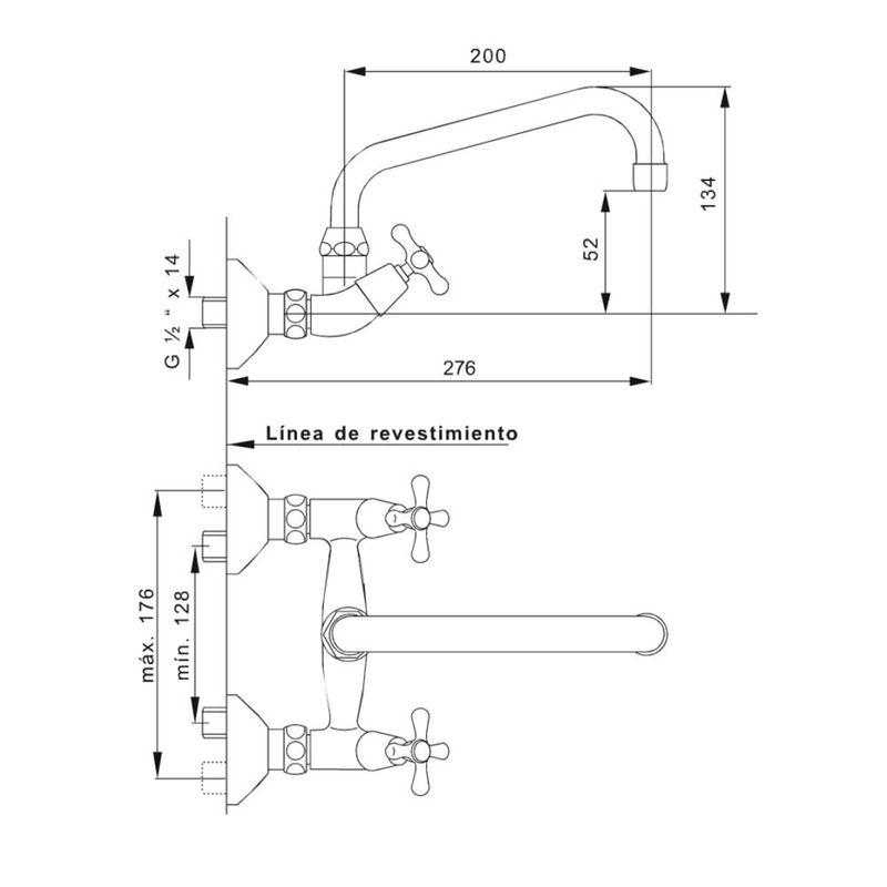 griferia-cocina-pared-fv-allegro-cromo-409-15-esquema