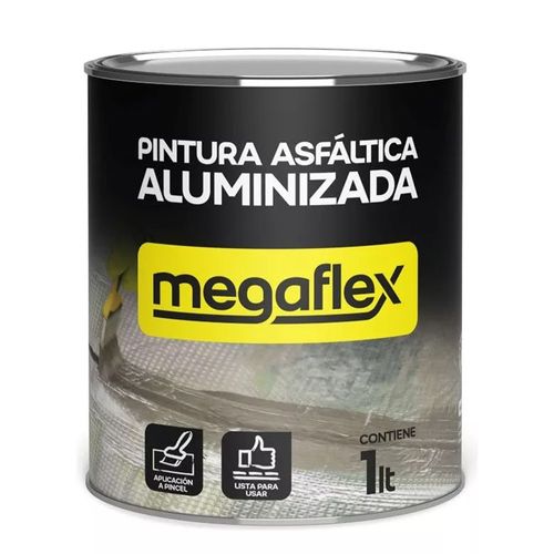 Pintura Asfáltica Aluminizada Megaflex 1 Lt