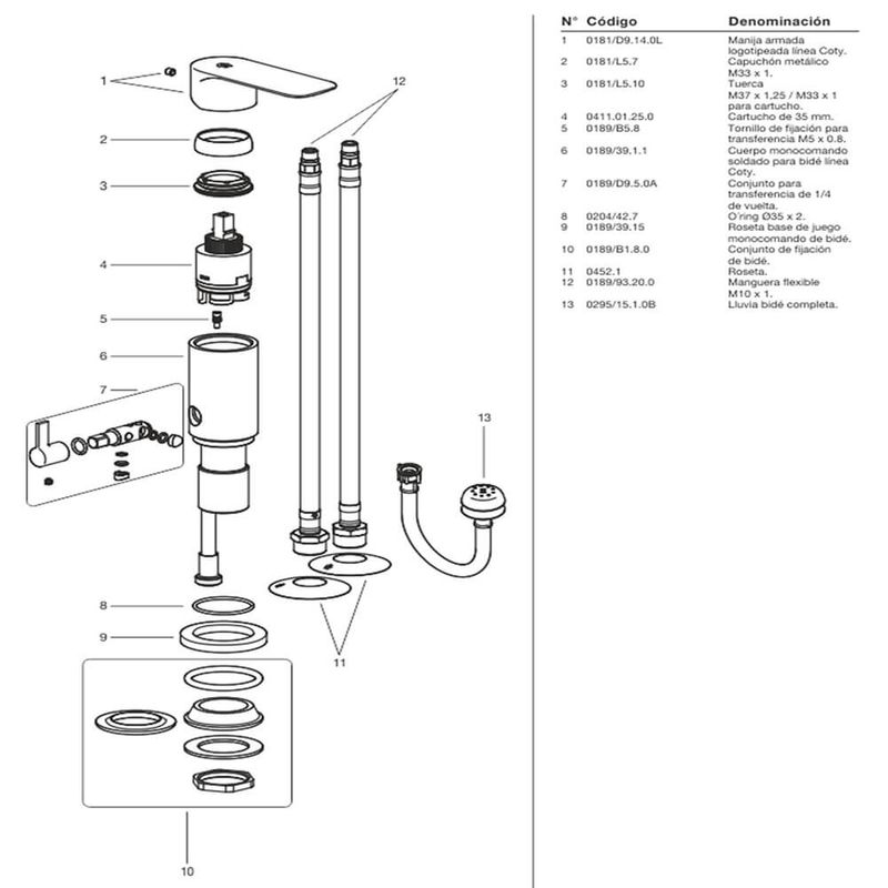 GRI-FVD9-COTY-CR-189-BIDET-DESPIECE