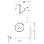 Porta-Rollo-Cromo-Fv-Newport-167-B2-esquema