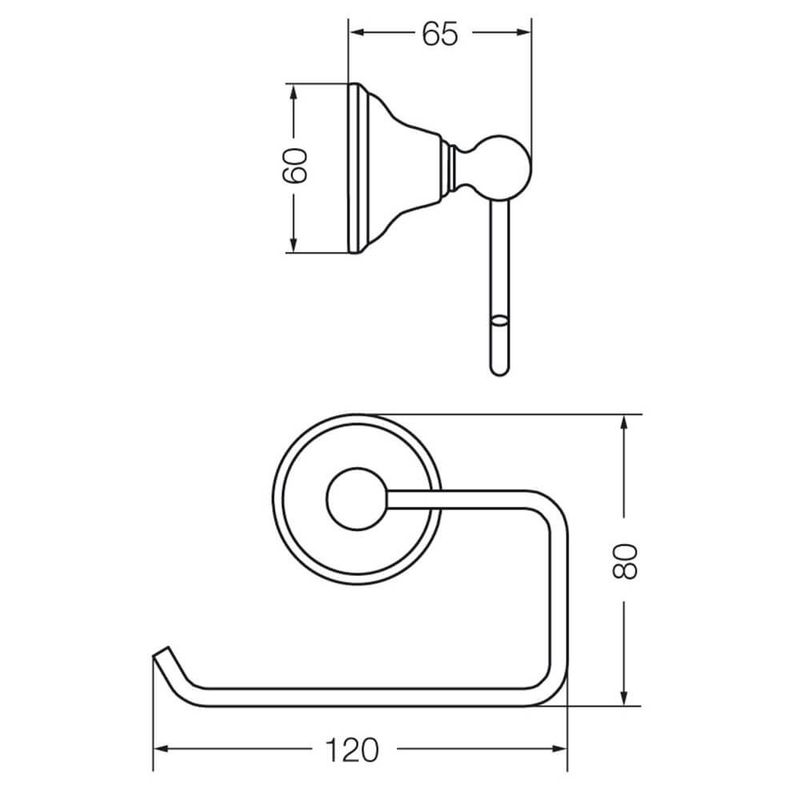 Porta-Rollo-Cromo-Fv-Newport-167-B2-esquema
