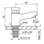Griferia-Lavatorio-Automatico-Pressmatic-361-esquema