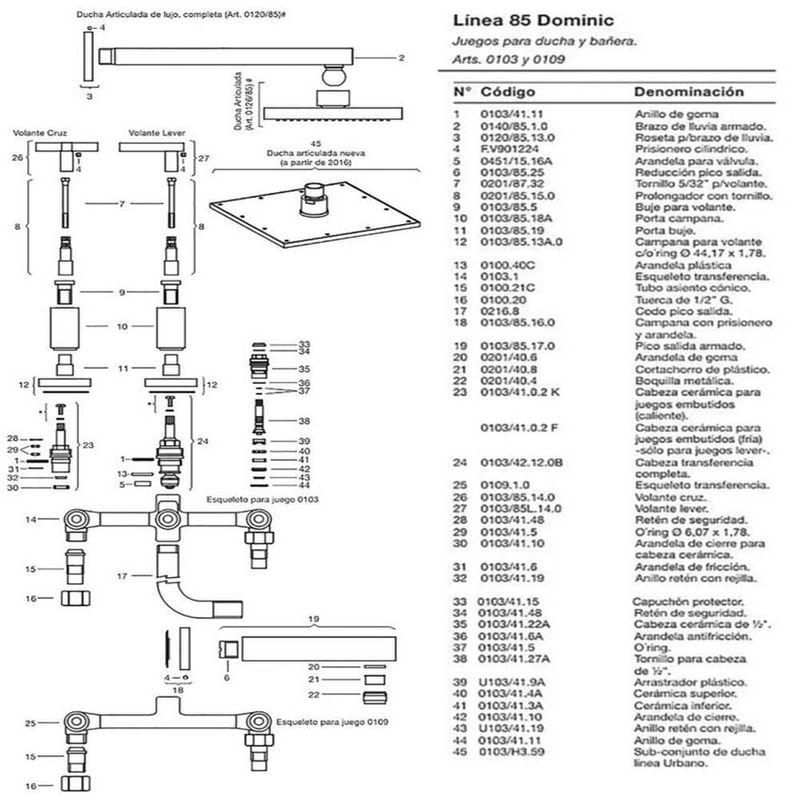 Griferia-ducha-Embutir-Cromo-Cruz-Fv-Dominic-103R-85-despiece