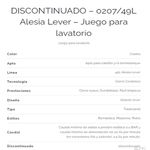 Griferia-Lavatorio-Niquel-Satinado-Lever-Fv-Alesia-207-49L--especificaciones