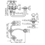 Griferia-malena-bidet-cromo-oro-cromo-FV-295-16-esquema