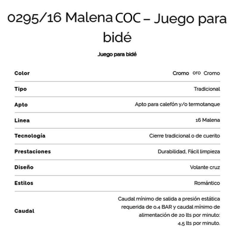 Griferia-malena-bidet-cromo-oro-cromo-FV-295-16-ficha-tecnicas