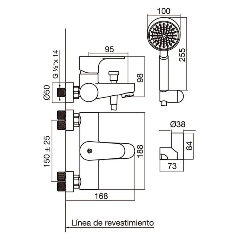 Griferia-de-Ducha-Exterior-Cromo-Dalia-Fv-310-D3-esquema