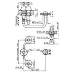 Griferia-para-Bidet-Standar-Cromo-Fv-295-20P-esquema