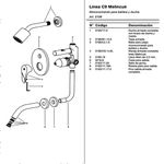 Griferia-para-Ducha-Monocomando-Fv-Melincue-106-C9-Cromo-despiece
