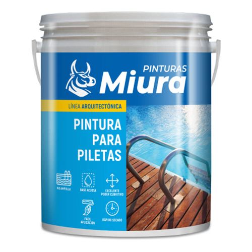 Pintura para Pileta Celeste Miura 4 Lts
