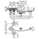 Griferia-Para-Bidet-Fv-Margot-Lever-QS-295-62-esquema
