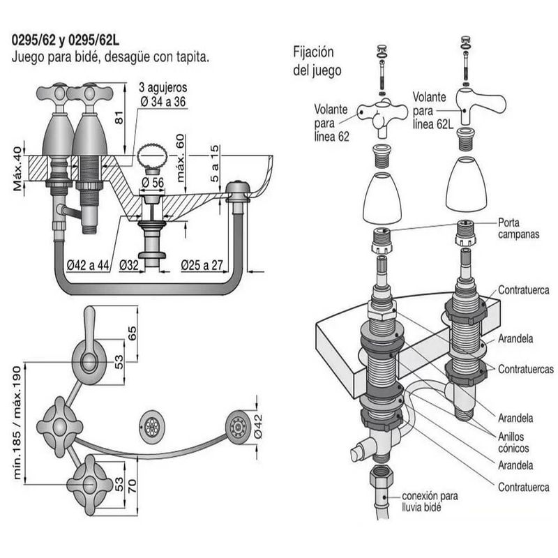 Griferia-Para-Bidet-Fv-Margot-Lever-QS-295-62-despiece