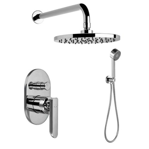 Grifería para Ducha Aqualia Edimburgo Cromo AQ547171-CR