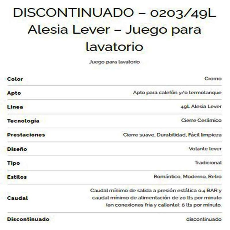 Griferia-de-Lavatorio-Cromo-Pared-Lever-Alesia-Fv-203-49-ficha-tecnica