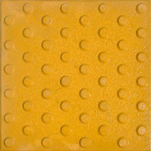 Piso Podotactil Alerta Amarilla 40X40X24 Safety Stone Thin Compact
