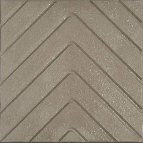 Piso Podotactil Rampa Gris 40X40X17 Safety Stone Thin Compact