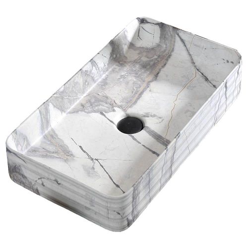 Bacha de Apoyar Arrayan Marmolado Carrara Aqualia AQ21236-MA