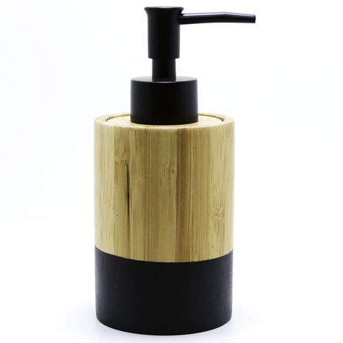 Dispenser de Jabón Bamboo Negro Concepto Deco BAM0091