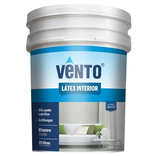 Latex para interior Vento Blanco 20 Lts