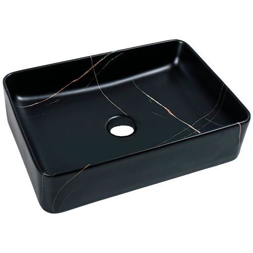 Bacha de Apoyar Abeto Marmol Negro Mate Aqualia AQ211821-MNM
